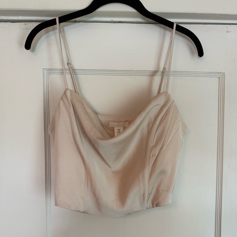 H&M Cream Sleeveless Top